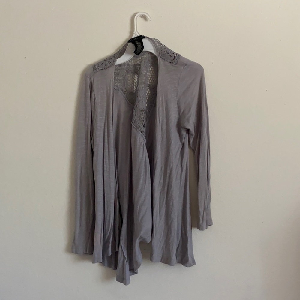 Grey colored cardigan ~